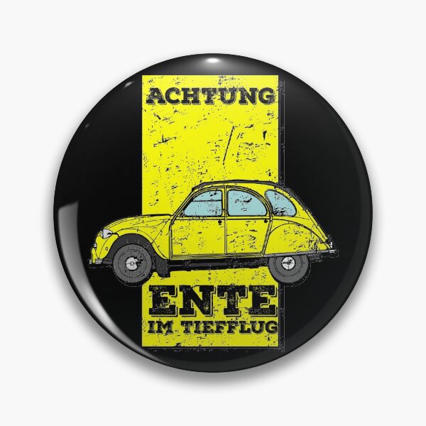 Item preview, Funny grunge warning, duck flying low saying designed and sold by 2CV-Oldtimers.