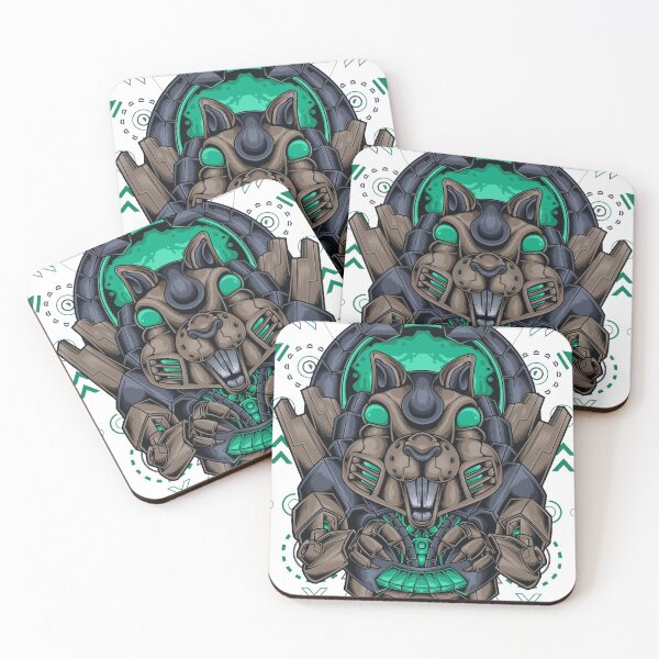 Item preview, Squirrel Gunman Mutant designed and sold by STICKERSAUCE.
