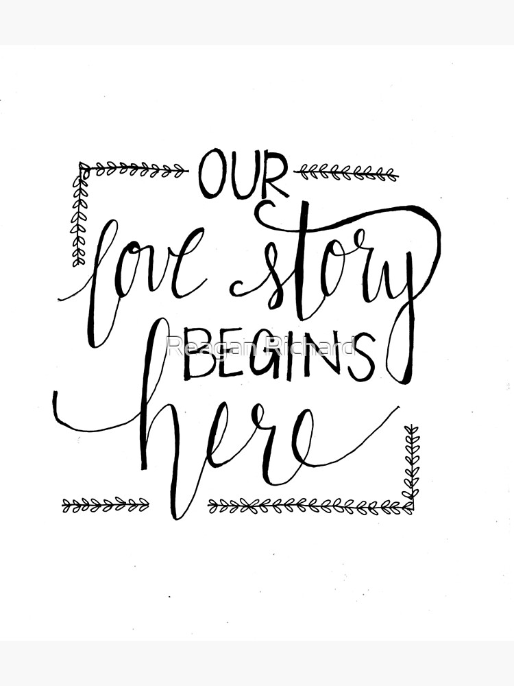 "Our Love Story" Poster by thechosenwon | Redbubble