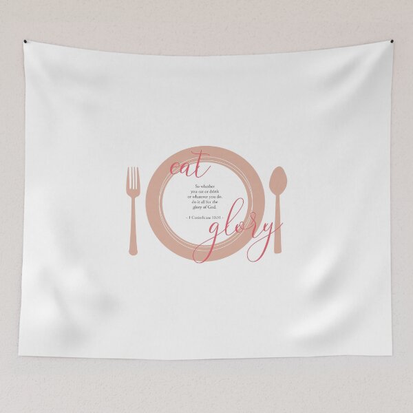 Item preview, 1 Corinthians 10:31 whether you eat or drink  or whatever you do, do it all for the  glory of God. bible, gospel, message, Christian designed and sold by challengecafe.
