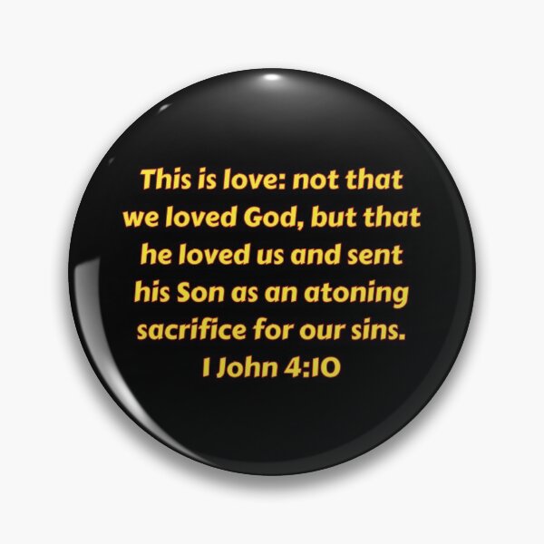 Item preview, Bible Verse 1 John 4:10 designed and sold by Prayingwarrior.