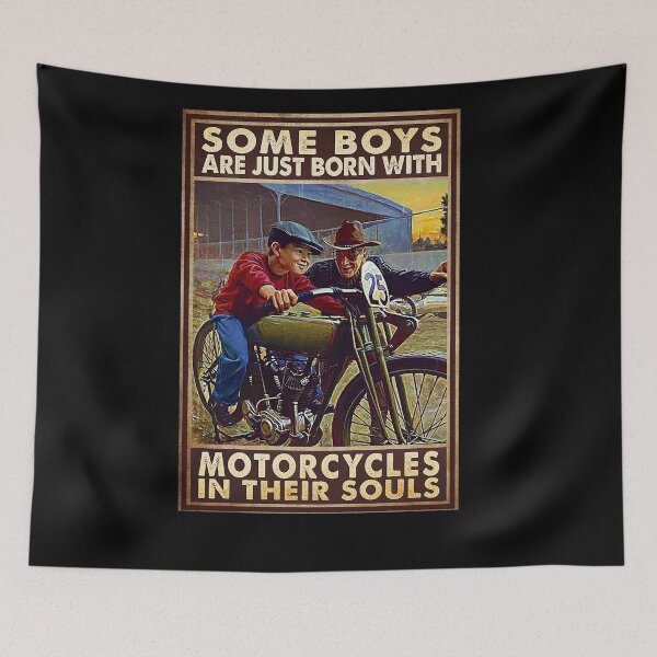 Item preview, Some boys are just born with motorcycles in their souls designed and sold by Cooper73.