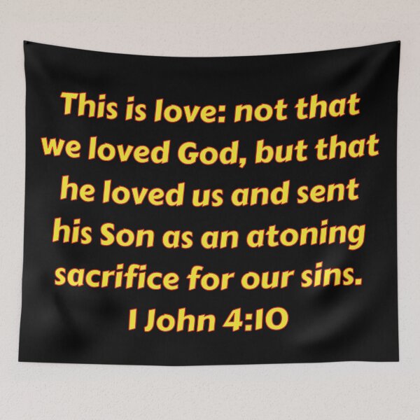 Item preview, Bible Verse 1 John 4:10 designed and sold by Prayingwarrior.