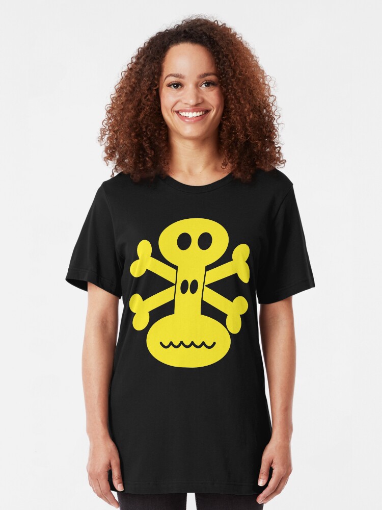Alternate view of NDVH Skull and Crossbones Slim Fit T-Shirt