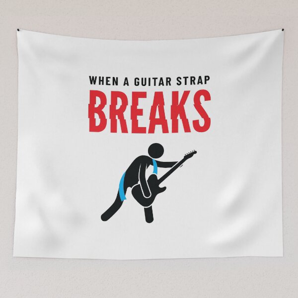 Item preview, When A Guitar Strap Breaks Light Theme designed and sold by nightsworthy.