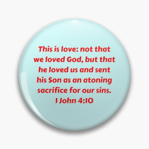 Item preview, Bible Verse 1 John 4:10 designed and sold by Prayingwarrior.