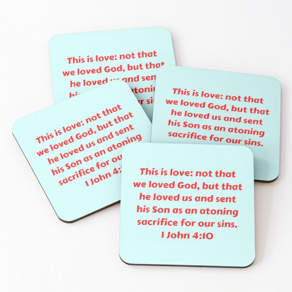 Item preview, Bible Verse 1 John 4:10 designed and sold by Prayingwarrior.