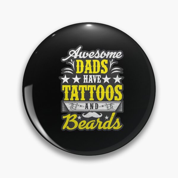 Item preview, Mens Awesome Dads Have Tattoos And Beards T-Shirt designed and sold by HammonArt.