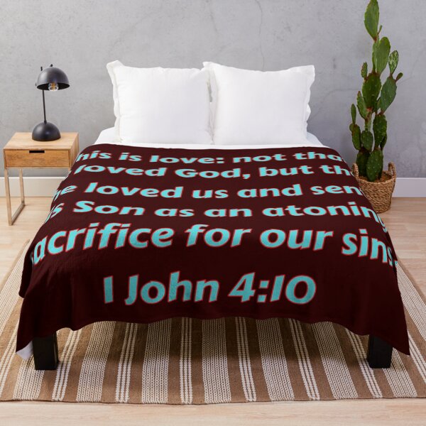 Item preview, Bible Verse 1 John 4:10 designed and sold by Prayingwarrior.