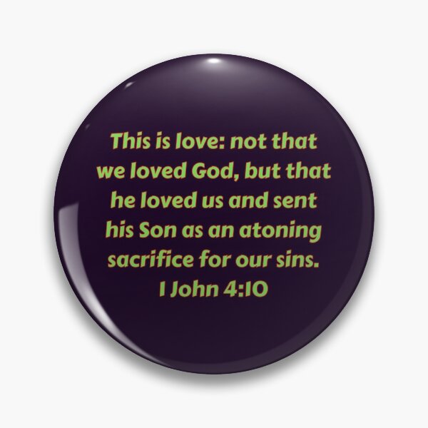 Item preview, Bible Verse 1 John 4:10 designed and sold by Prayingwarrior.