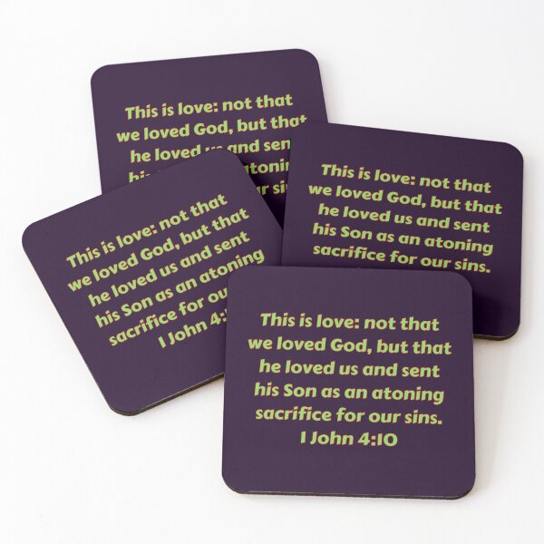 Item preview, Bible Verse 1 John 4:10 designed and sold by Prayingwarrior.