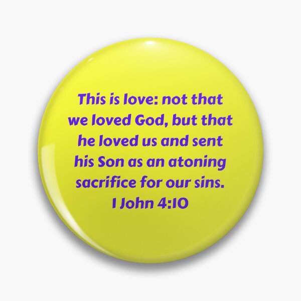 Item preview, Bible Verse 1 John 4:10 designed and sold by Prayingwarrior.