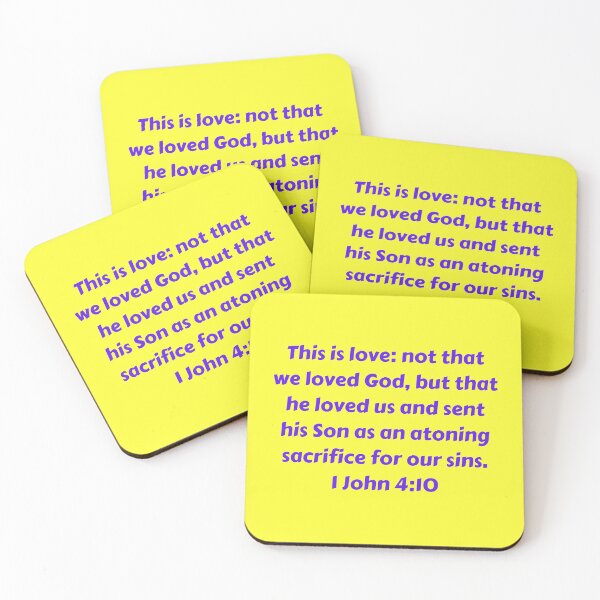 Item preview, Bible Verse 1 John 4:10 designed and sold by Prayingwarrior.