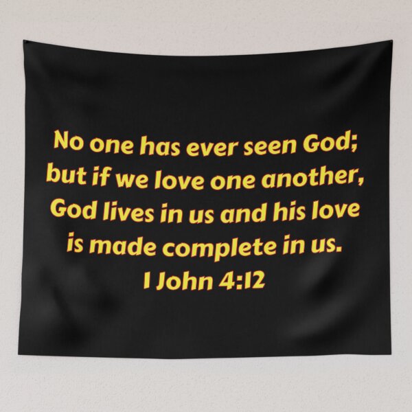 Item preview, Bible Verse 1 John 4:12 designed and sold by Prayingwarrior.
