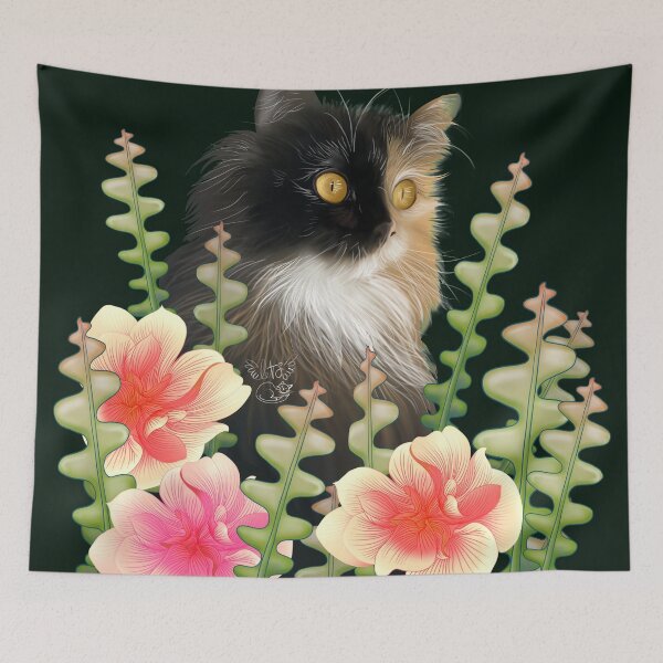 Item preview, Cat Flowers designed and sold by Letslove.