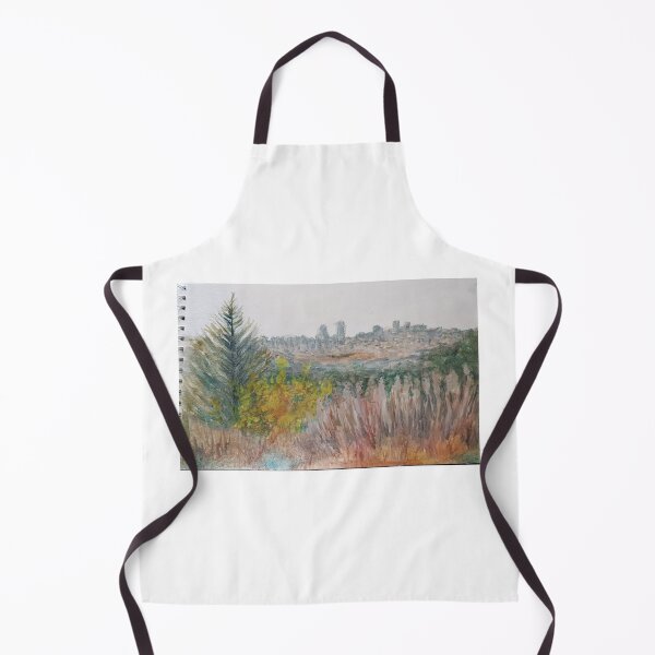 Item preview, Jerusalem Overlook, watercolor by Haya Yagel designed and sold by EsterKarenAida.