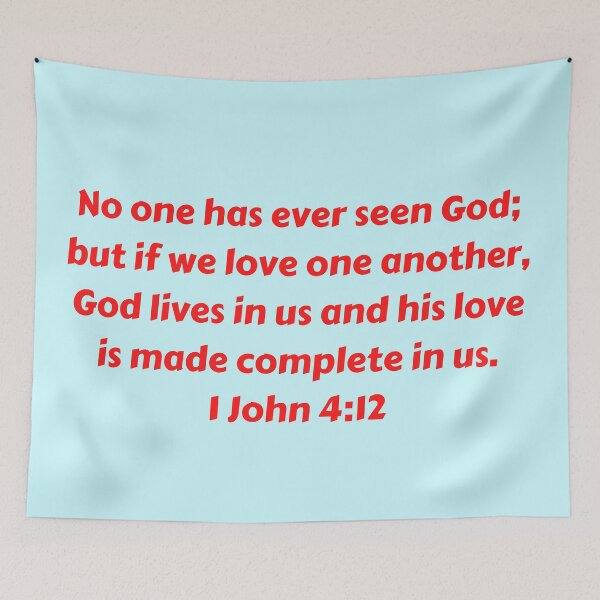 Item preview, Bible Verse 1 John 4:12 designed and sold by Prayingwarrior.