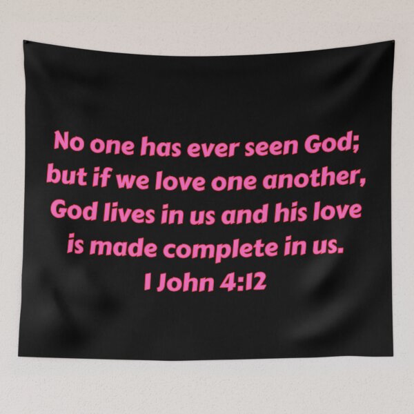 Item preview, Bible Verse 1 John 4:12 designed and sold by Prayingwarrior.