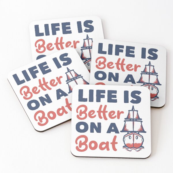 Item preview, Life is Better On a Boat, Boat Love designed and sold by graphic-genie.