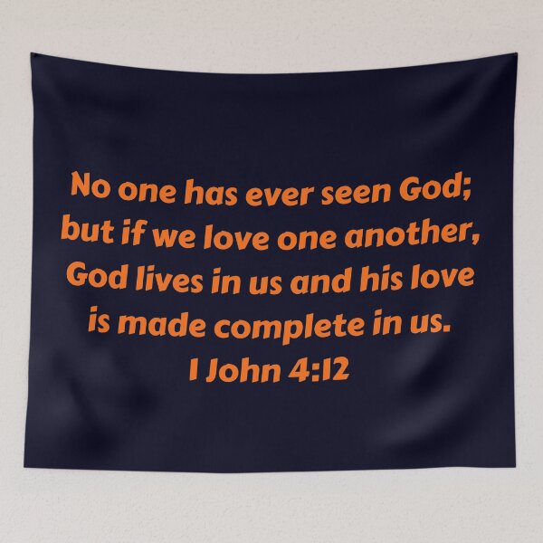 Item preview, Bible Verse 1 John 4:12 designed and sold by Prayingwarrior.