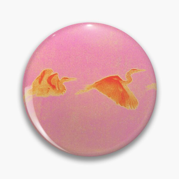 Artikelvorschau, Eleganz in der Luft Flying Heron Pink und Orange Étienne-Jules Marey entworfen und verkauft von SpiritGifts.