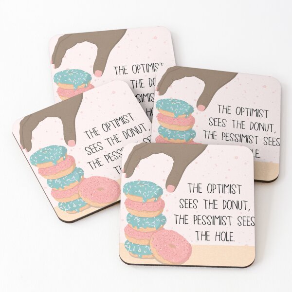 Item preview, The Optimist Sees the Donut, the Pessimist Sees the Hole. designed and sold by thecutefeminist.