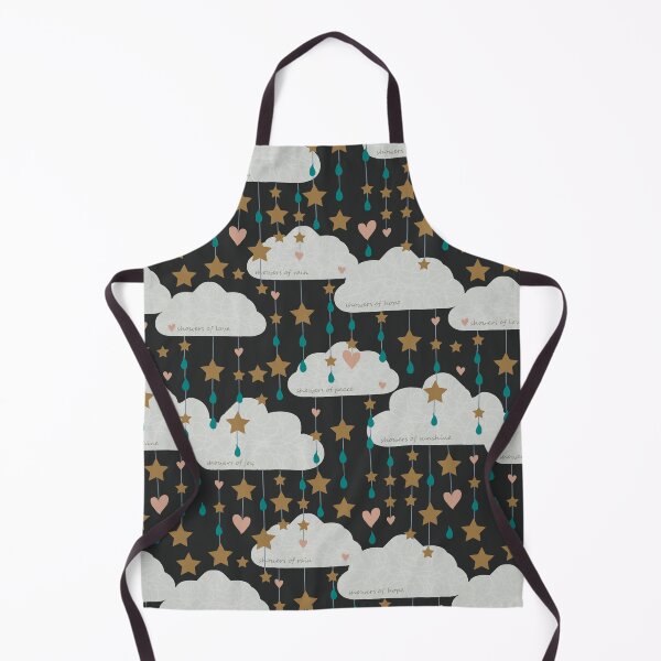 Item preview, Showers of Hope Pattern, Clouds, Stars, Weather, Rain designed and sold by Claire Wall Designs.