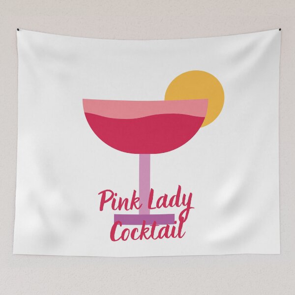 Item preview, Pink Lady Cocktail Straight Up Without Ice designed and sold by Red-ElYoubi.