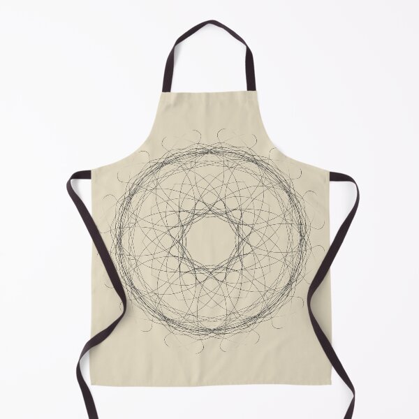 Item preview, Black spirograph mandala of blessing designed and sold by CutieBlue.