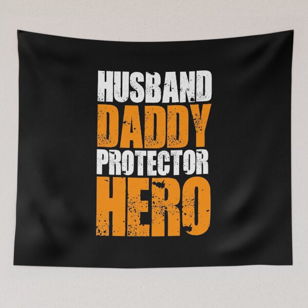 Artikelvorschau, HUSABND DADDY PROTECTOR HERO entworfen und verkauft von LinkunShop.