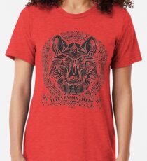 Legend of Zelda Twilight Princess Wolf Link Line Artly Tri-blend T-Shirt