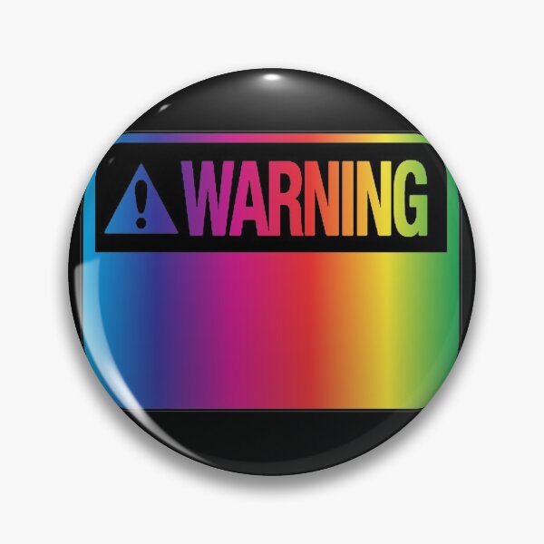 Item preview, Blank Rainbow Warning Hazard Sign designed and sold by everything4eva.