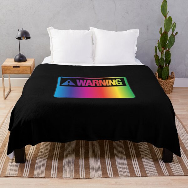Item preview, Blank Rainbow Warning Hazard Sign designed and sold by everything4eva.