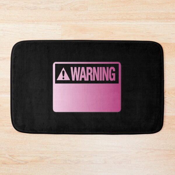 Item preview, Blank Pink Warning Hazard Sign designed and sold by everything4eva.