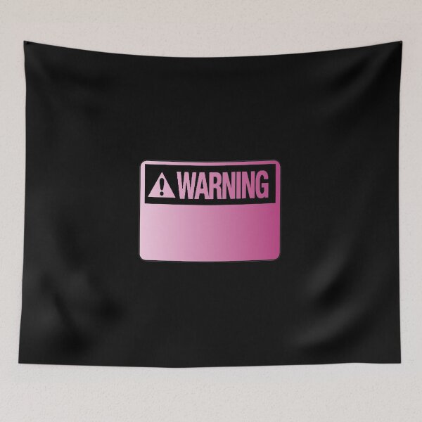Item preview, Blank Pink Warning Hazard Sign designed and sold by everything4eva.
