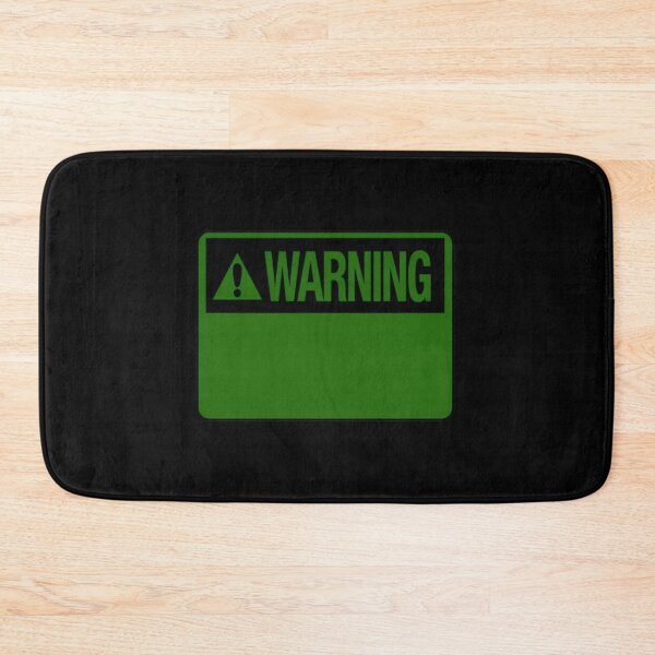 Item preview, Blank Dark Green Warning Hazard Sign designed and sold by everything4eva.