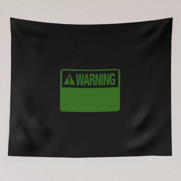 Item preview, Blank Dark Green Warning Hazard Sign designed and sold by everything4eva.