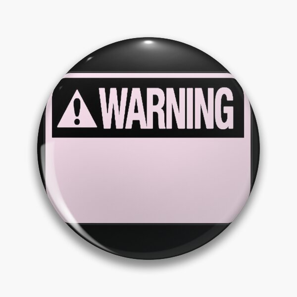 Item preview, Blank Pastel Pink Warning Hazard Sign designed and sold by everything4eva.