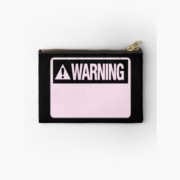 Item preview, Blank Pastel Pink Warning Hazard Sign designed and sold by everything4eva.