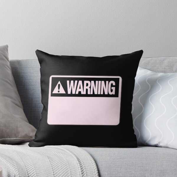 Item preview, Blank Pastel Pink Warning Hazard Sign designed and sold by everything4eva.