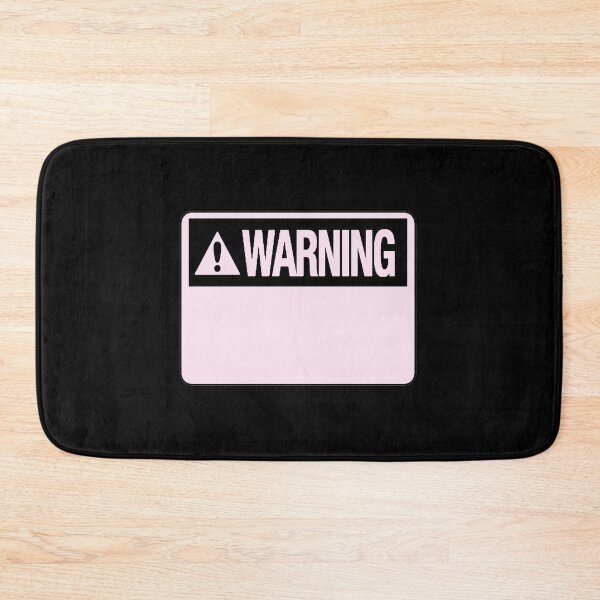 Item preview, Blank Pastel Pink Warning Hazard Sign designed and sold by everything4eva.