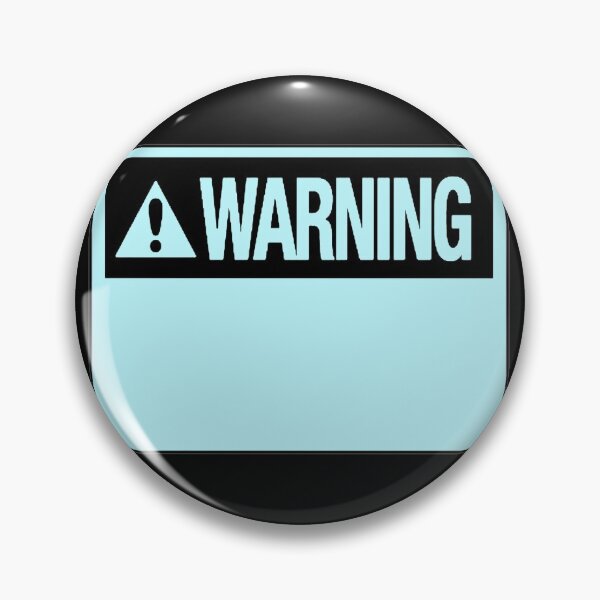 Item preview, Blank Pastel Blue Warning Hazard Sign designed and sold by everything4eva.