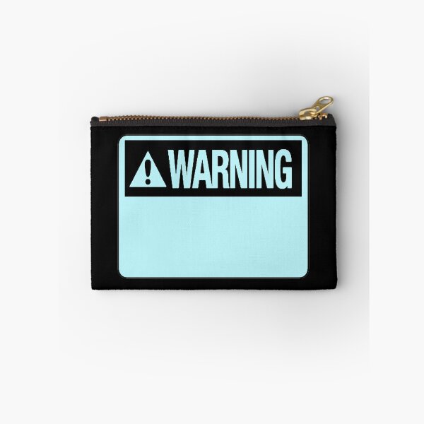 Item preview, Blank Pastel Blue Warning Hazard Sign designed and sold by everything4eva.