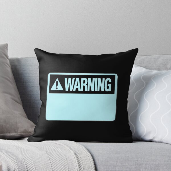 Item preview, Blank Pastel Blue Warning Hazard Sign designed and sold by everything4eva.