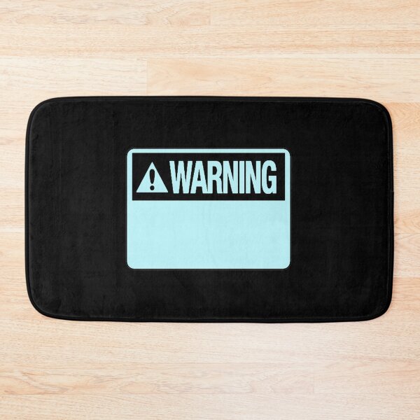 Item preview, Blank Pastel Blue Warning Hazard Sign designed and sold by everything4eva.