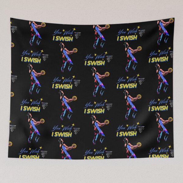 Item preview, Basketball You Wish I Swish Retro Yellow Remix designed and sold by Wizardofpizza.