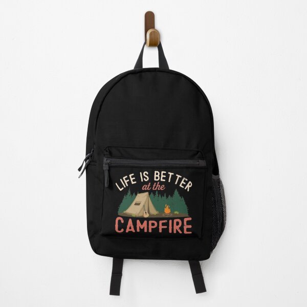 Item preview, Funny Camping Quote Life Is Better At The Campfire Tent Guitar and Forest Cute Nature Lover Gift designed and sold by alenaz.