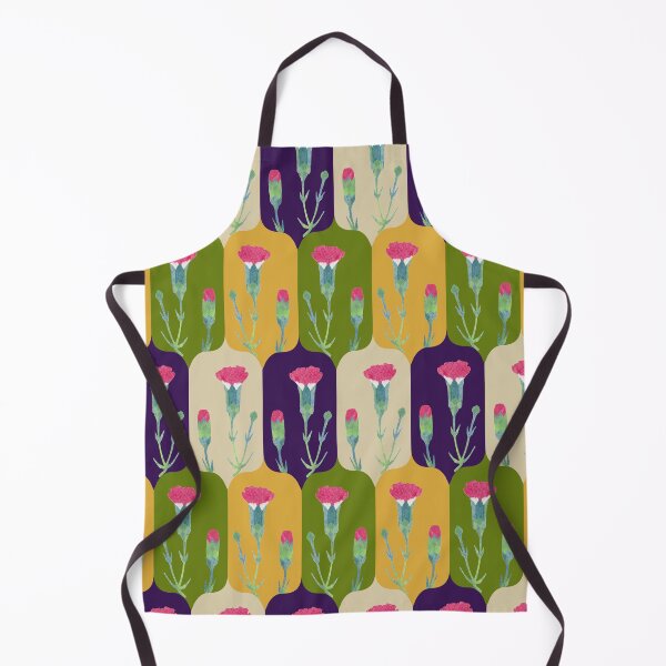 Item preview, Carnations in bloom on geometric background  designed and sold by catherinestone.
