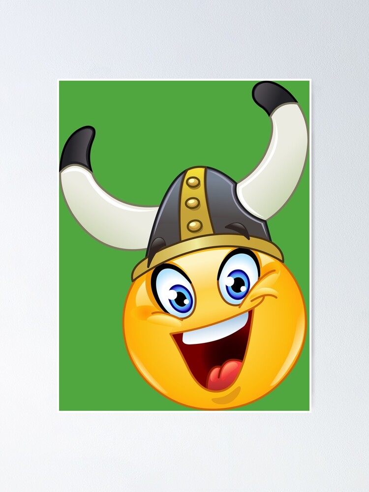“Viking Emoji” Poster for Sale by yayayoy | Redbubble