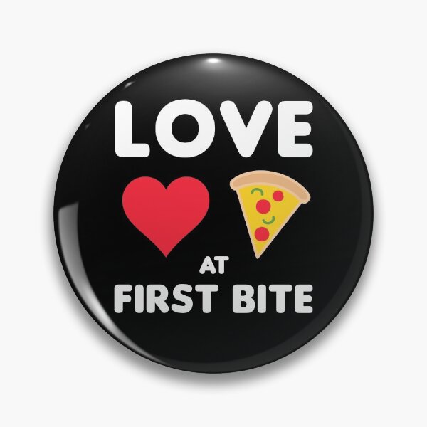 Item preview, Love At First Bite Pizza Lover Funny Food Pun designed and sold by sillyquestions.